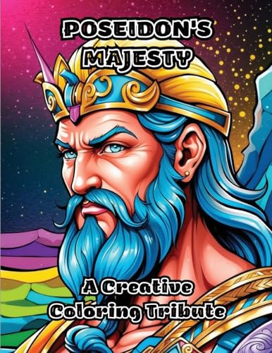 Poseidon's Majesty: A Creative Coloring Tribute von ColorZen