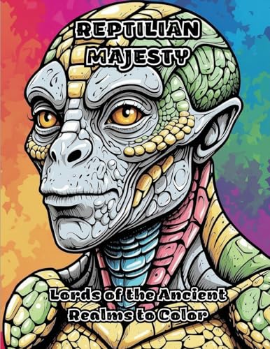 Reptilian Majesty: Lords of the Ancient Realms to Color von ColorZen
