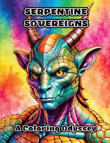 Serpentine Sovereigns: A Coloring Odyssey von ColorZen