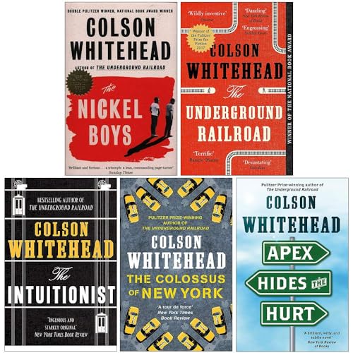 Colson Whitehead Collection 4 Books Set (The Nickel Boys, The Underground Railroad, The Intuitionist, The Colossus of New York)