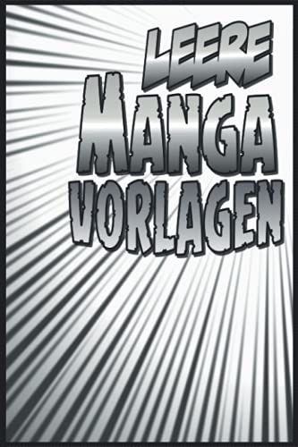 100 leere vorlagen manga deutsch buch: Blank Manga Book Din A5 | 100 Seiten (Leer Comic Heft)