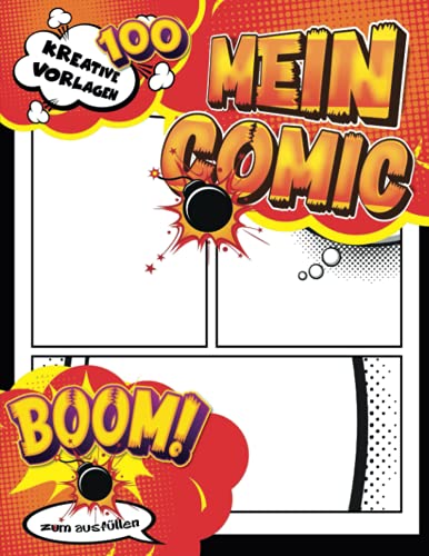 Anime Zeichnen: 100 Anime Blank Comic ohne Blasen für Kinder und Erwachsene. Ein Meisterwerk-Geschenk für Heldenliebhaber. von Independently published