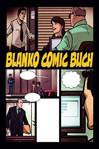Blanko Comic Buch für Erwachsene, Teenager, Kinder: Blanko Comic A5, Comic Heft Leer 100 Sleiten (Zeichnen Geschenk Comic Fan)