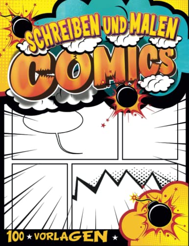 Comic Kreatives Buch Für Zeichnen Für Anfänger: Anime-Skizzenblock Zum Erstellen Ihres Eigenen Comic-Buches | Schreiben Und Zeichnen Sie Bücher Im Comic-Stil Für Kinder