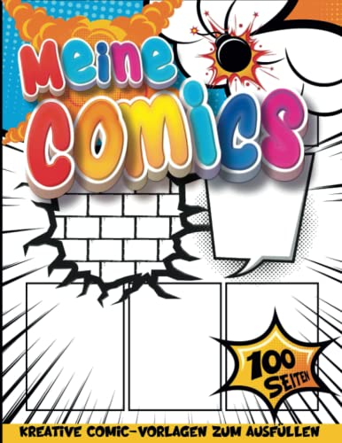 Comic Zeichnen Kreativbuch: Notizbuch Zeichnen Und Schreiben | Kreative Lernbücher Für Kinder | Komikbücher