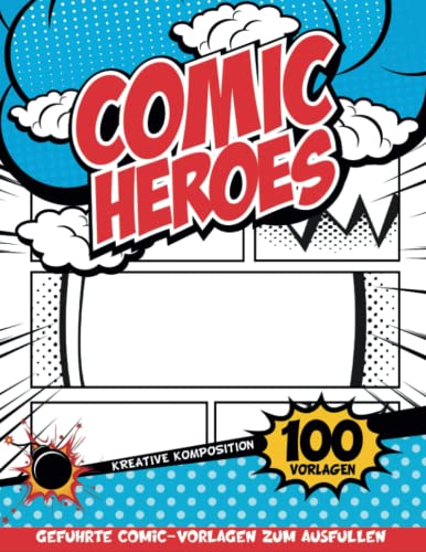 Komik Selber Machen: Beschäftigte Kinderaktivitäten Lehrbücher, Um Das Schreiben Und Zeichnen Eines Personalisierten Comicbuch Stücks Zu Fördern