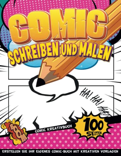 Komikbuch: Kreative 4-Jährige Lernaktivitäten, Um Ein Personalisiertes Comic-Buch Mit Geführten Panels Und Sprechblasen Zu Erstellen | Geschenkideen Ostern Kinder von Independently published