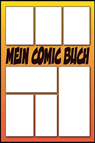 Mein Comic Buch 100 Vorlagen Comic Selber Zeichnen: Blanko Comic A5 Bush, Comic Heft Leer 100 Sleiten (Zeichnen Geschenk Comic Fan)