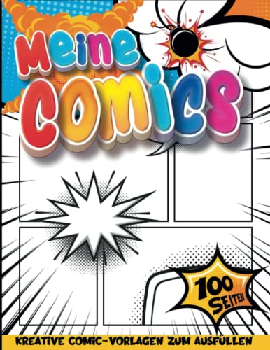 Spiele Comic: Comic-Zeichnungstafel-Notizbuch | Kunst Blöcke Zum Zeichnen Für Kinder | Geschenkideen Für Jungs 14 Jahre