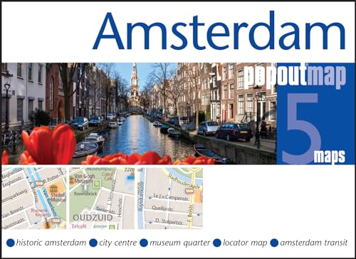 Amsterdam PopOut Map: Historic Amsterdam, City Centre, Museum Quarter, Locator Map, Amsterdam Transit (Popout Maps)