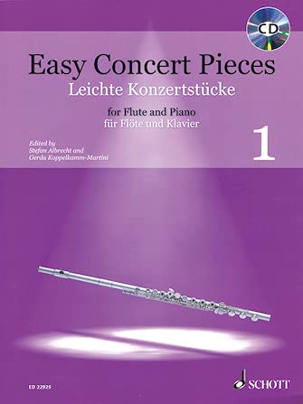 Easy concert pieces Volume 1 +CD --- Flûte traversière et piano