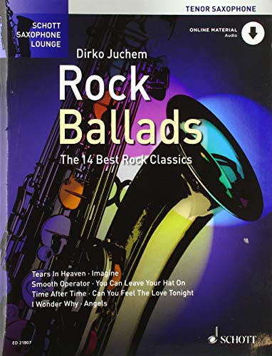 Rock ballads (14 best rock ballads) +CD --- Saxophone Tenor (Sib) / Piano
