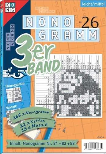 Nonogramm 3er-Band Nr. 26: Rätsel fürs Auge (Nonogramm 3er-Band: Rätsel fürs Auge) von Keesing Schweiz AG