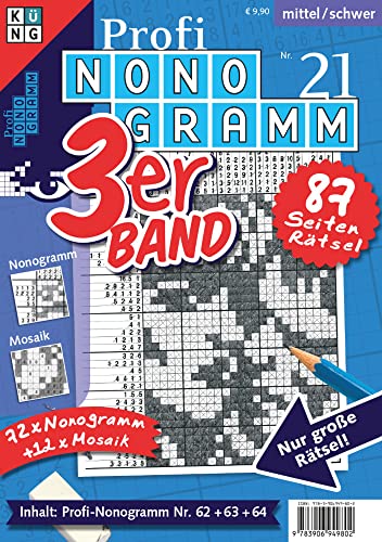 Profi-Nonogramm 3er-Band Nr. 21: Rätsel fürs Auge