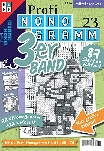 Profi-Nonogramm 3er-Band Nr. 23: Rätsel fürs Auge