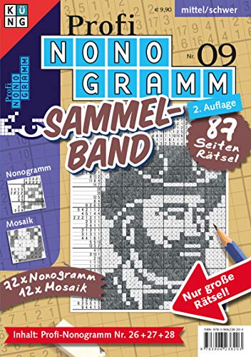 Profi-Nonogramm 3er-Band Nr. 9 (Pic-a-Pix / Logik-Rätsel): Rätsel fürs Auge (Profi-Nonogramm 3er-Band: Logik-Rätsel, Band 9) von Keesing Schweiz AG