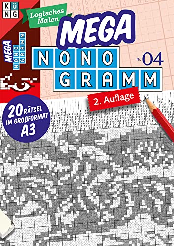 Mega-Nonogramm 04 (Mega Nonogramm Mappe): limitierte Auflage: 20 Rätsel in Großformat A3 von Keesing Schweiz AG