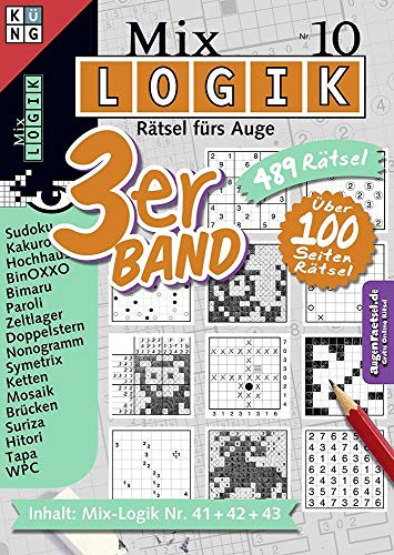 Mix-Logik 3er-Band Nr. 10: Rätsel fürs Auge (Mix Logik 3er-Band: Logik-Rätsel, Band 10) von Keesing Schweiz AG