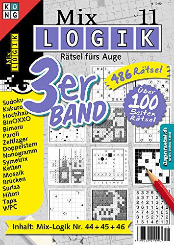 Mix-Logik 3er-Band Nr. 11: Rätsel fürs Auge (Mix Logik 3er-Band: Logik-Rätsel)