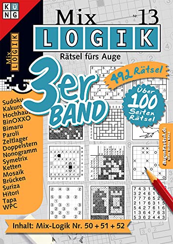 Mix-Logik 3er-Band Nr. 13: Rätsel fürs Auge (Mix Logik 3er-Band: Logik-Rätsel) von Kng Verlags AG
