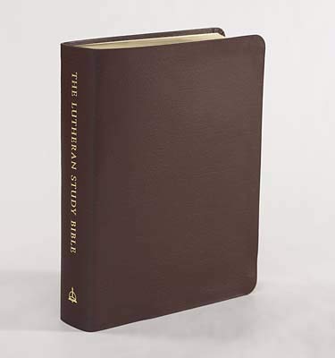 ESV Lutheran Study Bible-Sangria Genuine Leather