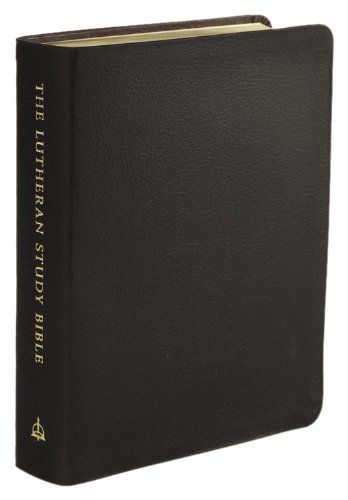 The Lutheran Study Bible - Black Genuine Leather