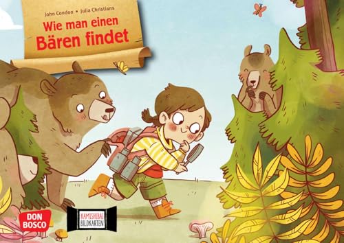 Wie man einen Bären findet. Kamishibai Bildkartenset: Entdecken - Erzählen - Begreifen: Bilderbuchgeschichten. Fährten lesen mit selbsternannter ... für unser Erzähltheater) von Don Bosco Medien