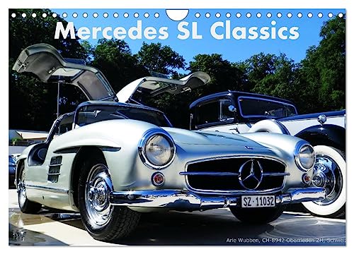 Mercedes SL Classics (Wandkalender 2024 DIN A4 quer), CALVENDO Monatskalender