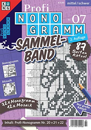 Profi-Nonogramm 3er-Band Nr. 7.Nr.7: Rätsel fürs Auge. Inhalt: Profi-Nonogramm Nr. 20+21+22 von Keesing Schweiz AG