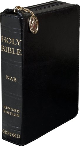 New American Bible-NABRE: Black Duradera with Zipper Closure, Gilded Edges, Ribbon Marker, Presentation Page