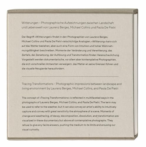 Witterungen – Photographische Aufzeichnungen zwischen Landschaft und Lebenswelten von Laurenz Berges, Michael Collins und Paola De Pietri: Kat. Die Photographische Sammlung/SK Stiftung Kultur Köln Witterungen – Photographische Aufzeichnungen zwischen Landschaft und Lebenswelten von Laurenz Berges, Michael Collins und Paola De Pietri: Kat. Die Photographische Sammlung/SK Stiftung Kultur Köln von Snoeck