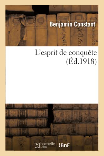L'esprit de conquête (Philosophie) von Hachette Livre - BNF