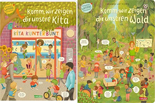 Constanze von Kitzings Wimmelgeschichten Band 1+2 plus 1 exklusives Postkartenset