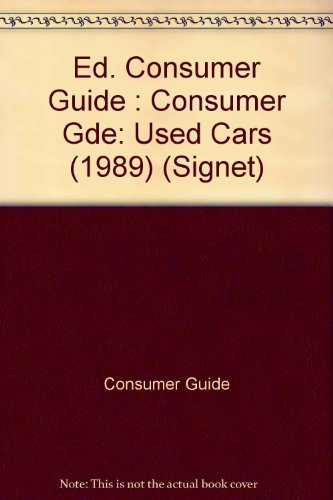 Used Cars Consumer Guide 1989