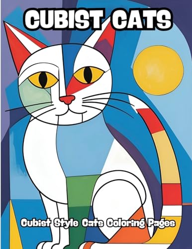 Cubist Cats: Cubist Style Cats Coloring Pages