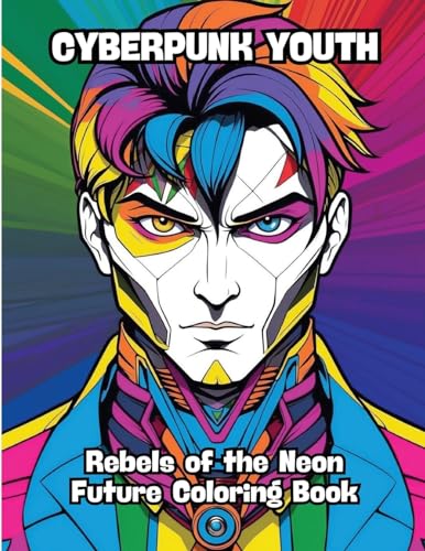 Cyberpunk Youth: Rebels of the Neon Future Coloring Book