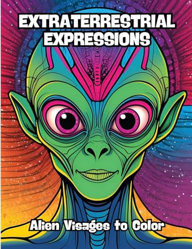 Extraterrestrial Expressions: Alien Visages to Color von CONTENIDOS CREATIVOS