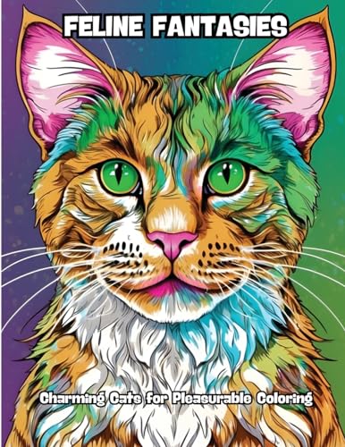 Feline Fantasies: Charming Cats for Pleasurable Coloring von CONTENIDOS CREATIVOS