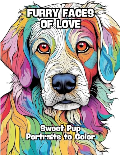 Furry Faces of Love: Sweet Pup Portraits to Color von CONTENIDOS CREATIVOS