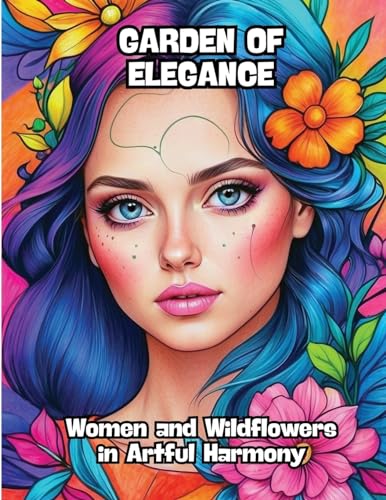Garden of Elegance: Women and Wildflowers in Artful Harmony von CONTENIDOS CREATIVOS