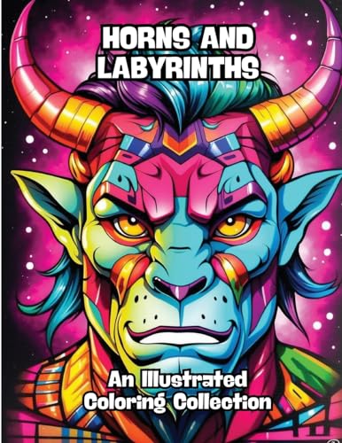 Horns and Labyrinths: An Illustrated Coloring Collection von CONTENIDOS CREATIVOS