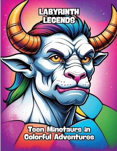 Labyrinth Legends: Teen Minotaurs in Colorful Adventures