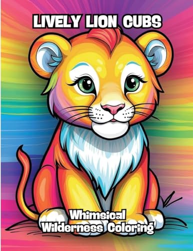 Lively Lion Cubs: Whimsical Wilderness Coloring von CONTENIDOS CREATIVOS