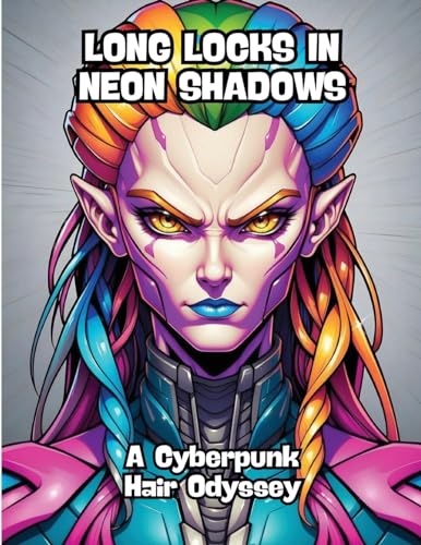 Long Locks in Neon Shadows: A Cyberpunk Hair Odyssey von CONTENIDOS CREATIVOS