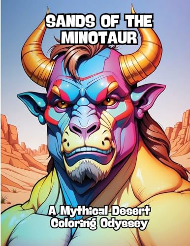 Sands of the Minotaur: A Mythical Desert Coloring Odyssey