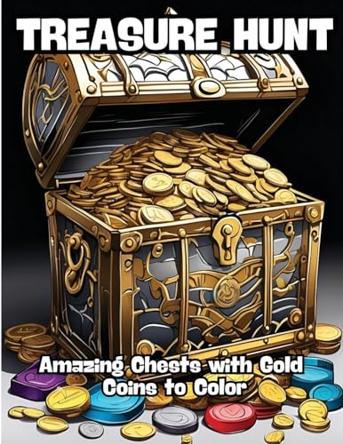 Treasure Hunt: Amazing Chests with Gold Coins to Color von CONTENIDOS CREATIVOS