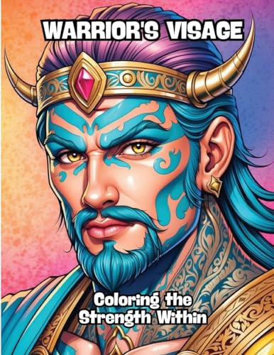 Warrior's Visage: Coloring the Strength Within von CONTENIDOS CREATIVOS