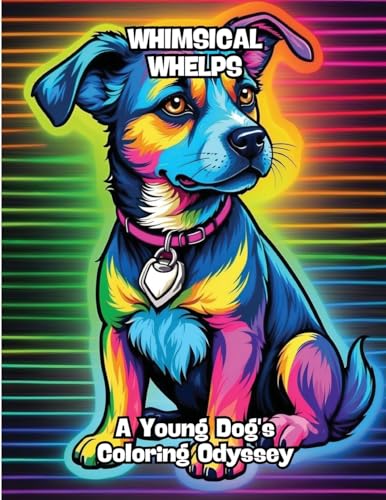 Whimsical Whelps: A Young Dog's Coloring Odyssey von CONTENIDOS CREATIVOS