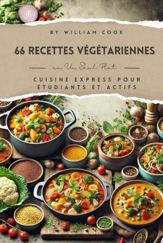 66 Recettes Végétariennes en Un Seul Plat : Cuisine Express pour Étudiants et Actifs 66 Recettes Végétariennes en Un Seul Plat : Cuisine Express pour Étudiants et Actifs