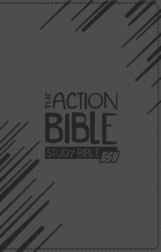 Action Bible Study Bible-ESV: English Standard Version, Virtual Leather, Slate Gray